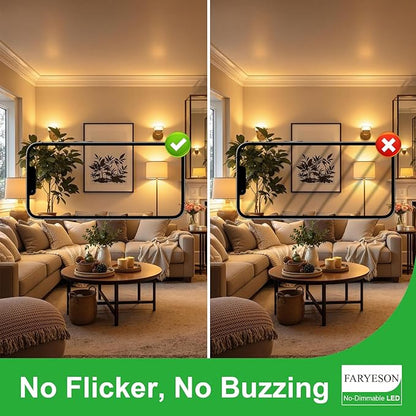 Ultra Efficient 60 Watt Light Bulbs Daylight White, A19 LED E26 Frosted Bulb 5000K 750 Lumens, 30000 Hrs Lifetime, Energy-Efficient 4.9W=60W, Low Heat, Flicker-Free, Non-Dimmable, 6 Pack