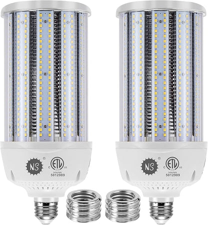 NS 2-Pack 120W LED Corn Bulbs,5000K,AC110-277V,18000lm,E26/E39 Base,LED Replacement Metal Halide HID CFL for Commercial Industrial Lighting Warehouse High Bay Light Fixture Garage Workshop