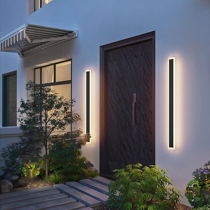 2 Pack 39.4In Long Outdoor LED Wall Light 3000K Modern Exterior Wall Sconce Light IP65 Waterproof for House Porch Courtyard