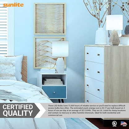 Sunlite LED A21 Light Bulb, 18 Watts (150W Equivalent), 2600 Lumens, 120V, Dimmable, Medium E26 Base, 220 Degree Beam Angle, UL Listed, RoHS Compliant, 5000K Daylight, 6 Pack