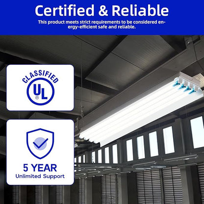 hykolity 20 Pack 4FT LED T8 Ballast Bypass Type B Light Tube, 18W, 2400lm for Single-Ended & Dual-Ended Connection, 5000K, Frosted Lens, T8 T10 T12 Tube Light for G13, 120-277V, UL Listed