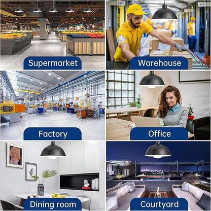 Super Bright Light Bulbs, 1000-1300W Equivalent exceed 15000LM E26 LED Bulb, 6500K Daylight 150 Watt High Lumen LED Bulb for Home, shopping mall, hotel, factory, warehouse, garage (150, Watts)