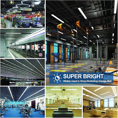 30 Pack 5FT T8 LED Tube Light Bulbs 48W Single Pin Fa8 Cap with Ultra Bright Dual-Row LEDs 6000K Daylight 5 Foot T10 T12 Fluorescent Replacement for Garage, Shop, Warehouse