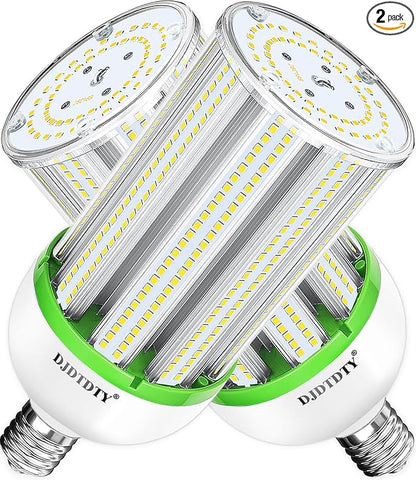 150W led Bulbs,5000K,AC110-277V,18000lm,E26/E39 Base,LED Replacement Metal Halide HID CFL for Commercial Industrial Lighting Warehouse High Bay Light Fixture Garage Workshop(2Pack, 150Watts)