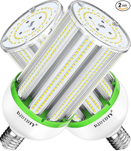 2-Pack 1000W Equivalent LED light bulb,5000K,15000lm,E26/E39 Base,LED Replacement Metal Halide HID CFL for Commercial Industrial Lighting Warehouse High Bay Light Fixture Garage Workshop( 100Watts)