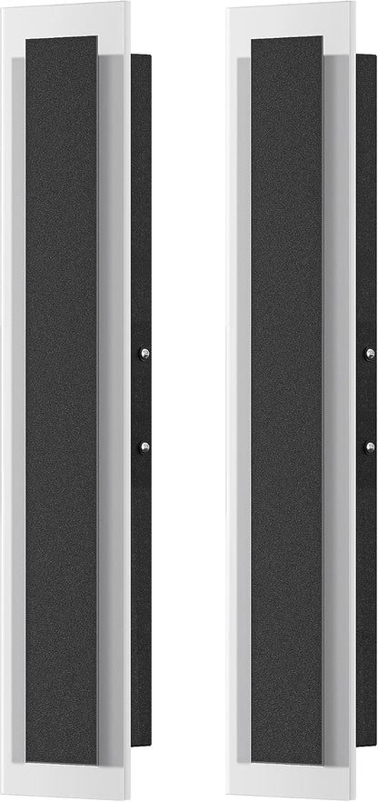 EDISHINE Upgraded 2 Pack 23.6" LED Outdoor Wall Light, Linear Modern Outdoor Sconce Lights, Adjustable Brightness & Color Temperature, IP65 Waterproof, Long Exterior Lighting Fixtures for Garage