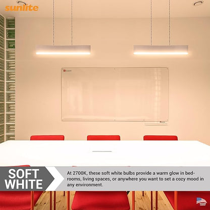 Sunlite 12-Inch F8T5/WW T5 Linear Fluorescent Lamp, 8 Watts, 380 Lumens, 2700K Soft White, Miniature G5 Bi-Pin Base, ROHS Compliant, High Performance Straight Tube, 10 Pack