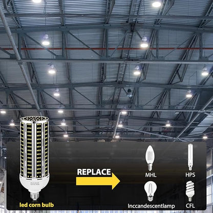 150W 2 pack LED Corn Light Bulb(1500W Equivalent ) ,Commercial Grade DayLight 5000K E26/E39 22900LM Medium Mogul Base LED Lamp,Large Area Lights For Outdoor Indoor Garage Warehouse Factory Bay Light
