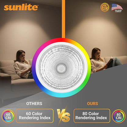 Sunlite LED PAR30 Short Neck Flood Light Bulb, 9 Watt, (75W Equivalent), 850 Lumens, Medium Screw (E26) Base, Dimmable, ETL Listed, 2700K Soft White, 6 Count
