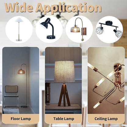 T10 Tubular Led Bulbs 60w Equivalent, Dimmable 5.25 Inch Led Tube Bulb, E26 T30 Edison Tubular Clear Light Bulbs, 5000K Cool White Long Skinny 6W 10 Pack