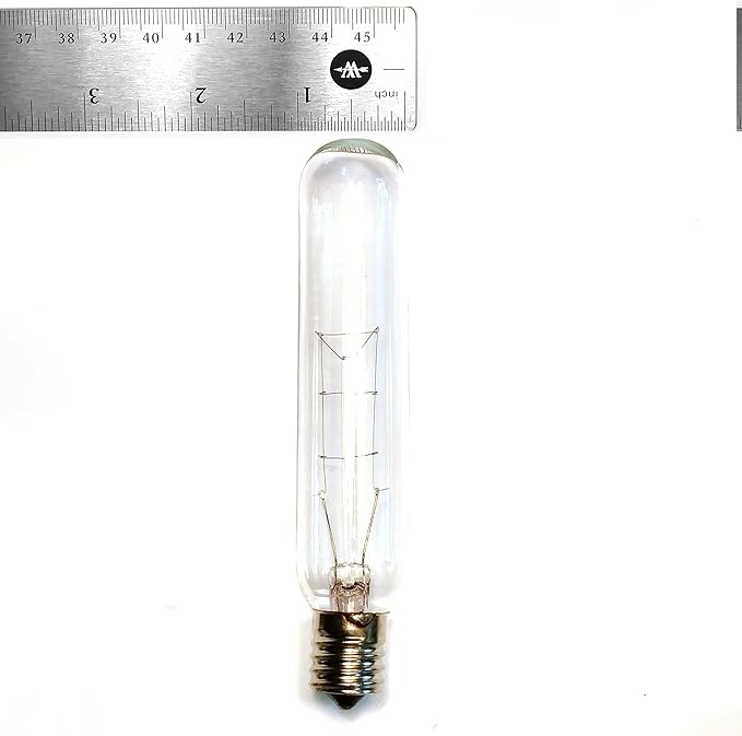 Hometown Evolution, Inc. Box of 25 T25 Tube Edison 2 Inch 7 Watt C9 E17 Base Replacement Bulbs