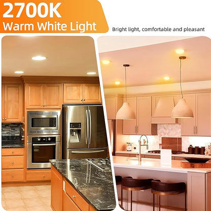 Par20 Halogen Flood Light Bulb, 50W 120V PAR20 Light Bulb, Dimmable, E26 Base, 2700K Warm White, 3000 Hours for Indoor Range Hood, Track Oven, Ceiling Can Lamp（6Pack）