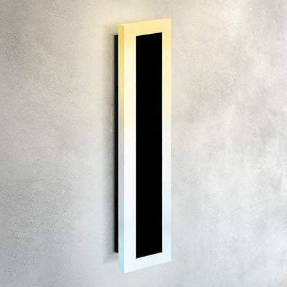 ASD LED 24" Long Wall Mount Light Fixture, Outdoor & Indoor Linear Sconce | 3CCT, Dimmable, Waterproof, Anti-Rust, ETL Listed | 24W 2000LM 3000-5000K 100-277V | Exterior Porch Lighting | Black
