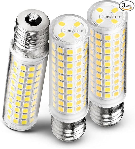 E17 LED Bulb 10 Watt Equivalent 100W 4000K Natural White 1000lm Non-Dimmable 120V E17 Intermediate Base LED Bulb for Desk Lamp, Ceiling Fan Lights, Headboard Reading Lights, Chandelier, 3 Pack