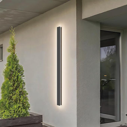 40inch Long Outdoor LED Wall Light 4000K Natural Light 30W Black Porch Light Acrylic Waterproof IP65 Exterior Wall Light Fixture for House Patio Porch Courtyard