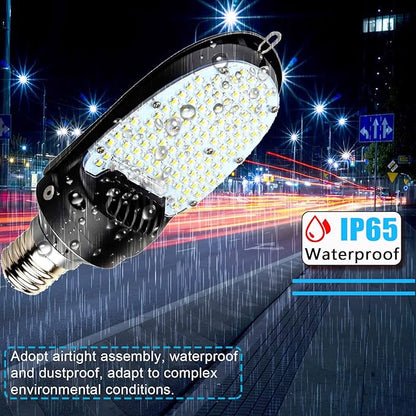 115W LED Shoebox Corn Retrofit Lamps, 5000K 15525LM Shoebox Corn Light Bulb(500W MH Equiv.) Rotatable E39 Mogul Base, 180° LED Paddle Bulb for Retrofitting Parking Lot Street Lighting (4-Pack)