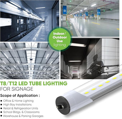 NYLL 30 in. R17D T12/HO Type A Plug & Play LED Tube (Single-Sided), Daylight (5000K) Direct Replacement for 40W F30T12/DSGN50/HO (Without Rewiring or Modification) Ballast Required!