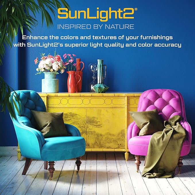 SunLight2® Premium Edition | GU10 LED Bulb 7W | 120V AC | 3000K to 1800K Dim to Warm | CRI 97+ | 60° Wide Beam MR16 Spotlight | Silver Finish | 4 Pack | Energy Efficient Flicker Free