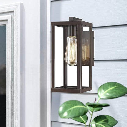 Outdoor Wall Sconce, Exterior Wall Mount Lights, Outdoor Wall Lamp, Exterior Wall Lighting Fixture,Front Door Wall Mount Lighting, Exterior Waterproof Wall Lantern for Garage,Patio (1 Pack)