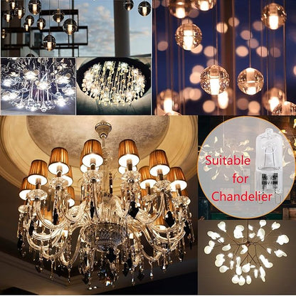 Appliance Light G9 Bulb, 120V 40W Xenon Small Light Bulb for Microwave,Chandeliers, Pendants, Cabinet Lights, Bathroom, 2 Pin Base JC T4 Type,Warm White, Dimmable,12 Pack