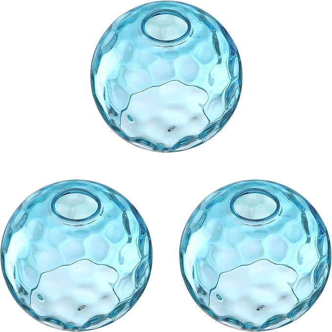 6.3 Inch Replacement Blue Texture Glass Lamp Shade Light Fixture for 3 Pack Replacement Wall Sconce Pendant Light Ceiling Light Chandelier Shade,Factory Outlet