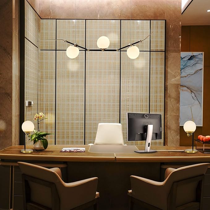 VONN Chianti VAT6121AB 22" Height Integrated LED Table Lamp with Glass Shade in Antique Brass