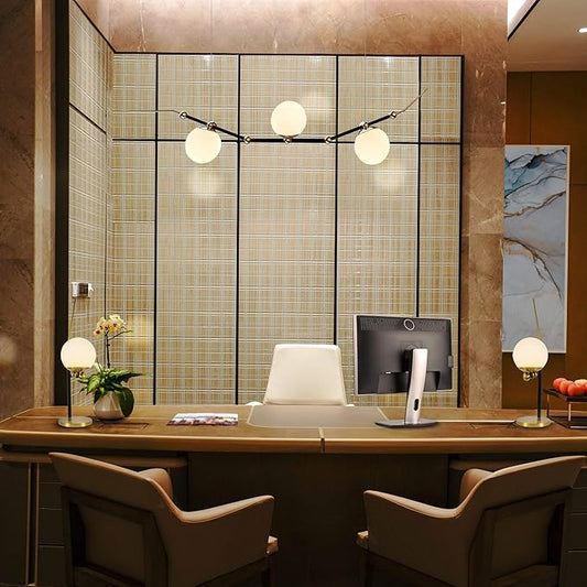 VONN Chianti VAT6121AB 22" Height Integrated LED Table Lamp with Glass Shade in Antique Brass