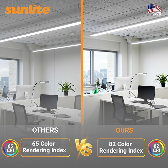 Sunlite F32T8/SP850 T8 Linear Fluorescent Lamp, 32 Watts, 3100 Lumens, 5000K Daylight, Medium G13 Bi Pin Base, High Performance Straight Tube, 30 Pack