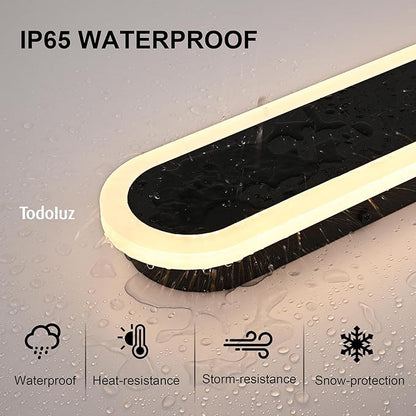 TODOLUZ 2-Pack 60-Inch Long Outdoor Wall Sconce, IP65 Waterproof Light Fixture with Build-in Integrated LED Chips for Garage House Porch, Wall Mounted Lamp 5 Color (3000K/3500K/4500K/5000K)