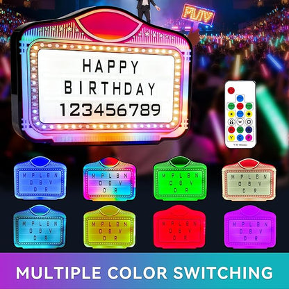 LED Bottle Service Sign Club VIP Light for bottle girl sign Acrylic Lightweight Handheld with Interchangeable Letters Numbers （4 set Letters 2set Numbers） Suitable for wedding parties