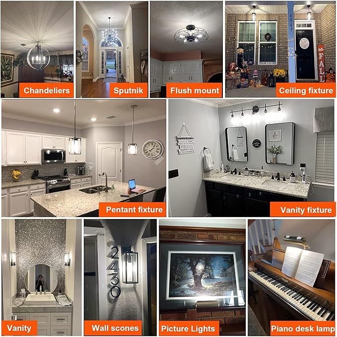 T10 LED Bulb 8W Dimmable E26 Base Tubular Light Bulb 4000K Daylight White 75W Equivalent 800lm T10 Bulb for Rustic Pendant, Wall scones Tube Light Bulbs Desk Lamp Vintage Edison Long Light Bulb,4 Pack