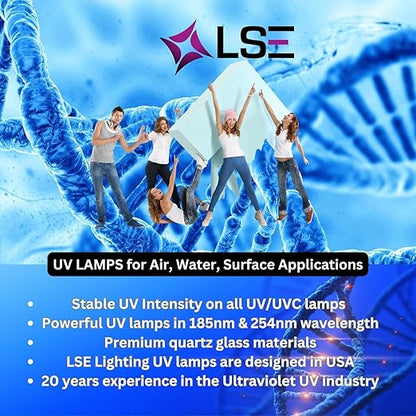 4-Pack UC36W1006 UV Lamps | Compatible with Honeywell UV100A1059, UV100E3007, UC100A1013, UC100A1054, UC100E1014, UC100E1030, UV100A2008, UV100E2009 | 36W Ultraviolet Bulbs | Designed in USA
