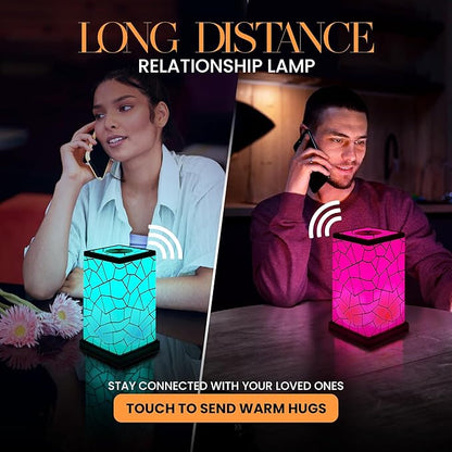 Friendship Lamp® by Filimin Classic - Best Friend Lamps Wi-Fi Touch Lamp LED Light for Long-Distance, Connection, Relationship, Friendship, Gifts, Love, 200+ Colors, App Setup - Set of 3