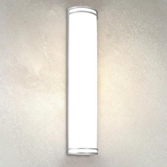 ASD 36 Inch LED Outdoor & Indoor Wall Mount Light Fixture - Brushed Nickel Modern Wall Sconce Lighting - 30W 120-277V 3000K 4000K 5000K Dimmable Front Door & Patio Exterior Lights - ETL