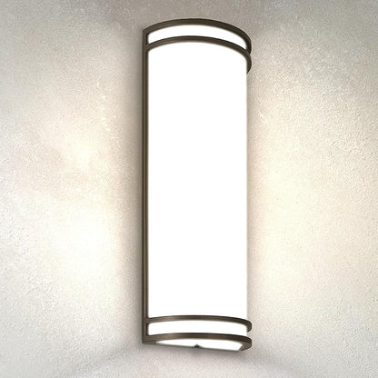 ASD 18 Inch LED Outdoor & Indoor Wall Mount Light Fixture - Oil Rubbed Bronze Modern Wall Sconce Lighting - 20W 120-277V 3000K 4000K 5000K Adjustable Dimmable Front Door & Patio Exterior Lights - ETL