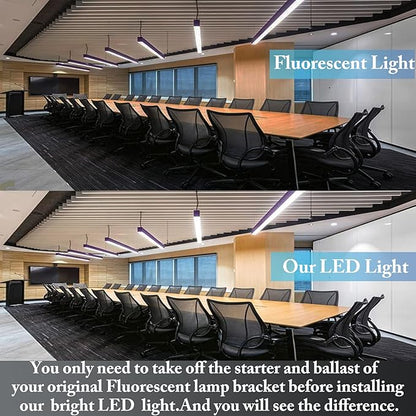12pcs 3FT 15W T8 Tube Light White Daylight 6000k T8 LED Bulbs Household Lights Ballast Bypass G13 Base 3 Foot Milky Cover Fluorescent Tube lamp Replacement AC100-277V (15w Milky, 12 Count)