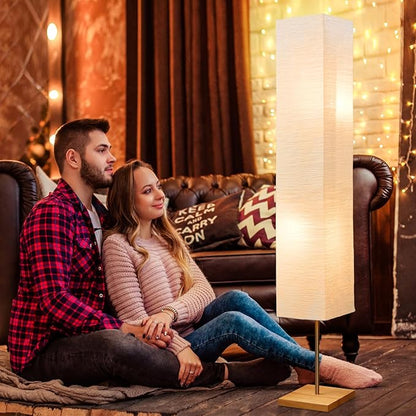GyroVu 65" Floor Lamp for Living Room, Color Temperature Adjustable Standing Lamp for Bedroom, Corner Floor Lamp for Office& Living Room Tall lamp for Home Decor(Bulbs Included)