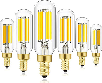 XININSUN T6 LED Bulb Dimmable 6W Equal Daylight White 4000K T6 T25 E12 Candelabra Led Light Bulb 60 watt for Chandeliers,Ceiling Fan,Wall sconces AC120V 600LM e12 Led Bulb 6Pack