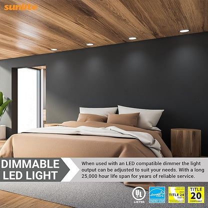 Sunlite 40333 LED PAR38 Long Neck Spotlight Bulb, 15 Watt (100W Halogen EQ), 1200 Lm, 40° Flood Beam, Medium E26 Base, 90 CRI, Waterproof, Dimmable, T20/T24/CEC & UL Listed, 5000K Daylight, 6 Count