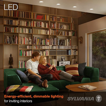 Sylvania LED Flood BR30 Light Bulb, 65W = 9W, 10 Year, 650 Lumens, Dimmable, 2700K, Soft White - 12 Pack (41262)