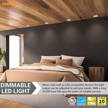 Sunlite 40303 LED PAR38 Long Neck Spotlight Bulb, 15 Watt (100W Halogen EQ), 1200 Lm, 40° Flood Beam, Medium E26 Base, 90 CRI, Waterproof, Dimmable, T20/T24/CEC & UL Listed, 2700K Warm White, 6 Count