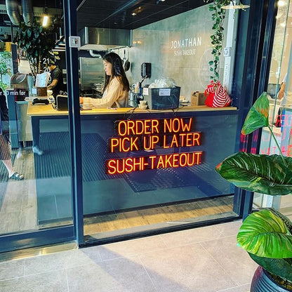 SpellBrite KABOBS Sign | Restaurant-Related Sign with Neon Look, White LED Light | 24.7" x 6.3"