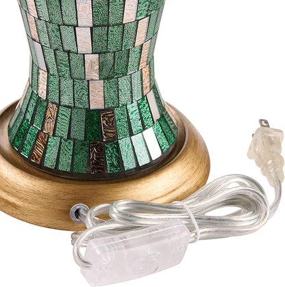 RIVER OF GOODS 25" H Jeweled Gold Drum Shade Urn Table Lamp