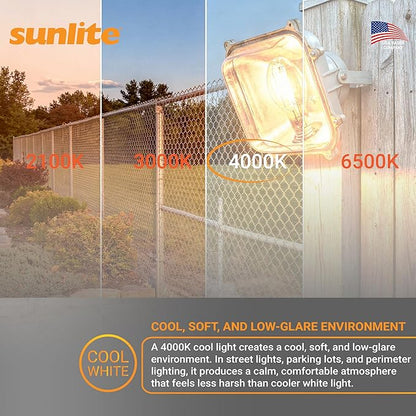 Sunlite 03663 MH400/U/MOG M59 Metal Halide Lamp, 400 Watts, Mogul Base (E39), ED37, 12,000 Hour Life Span, 36000 Lumen, Clear Finish, 4000K