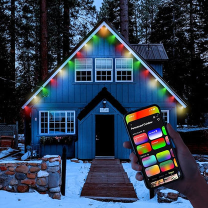 LIFX 25ft Smart Outdoor Permanent Light Extension, RGBW Supercolor, Wi-Fi, Compatible with Alexa, Google, Add-On for 50ft Starter Set, Cuttable & Expandable to 200ft, LFXSL50-30/LED/25EXT