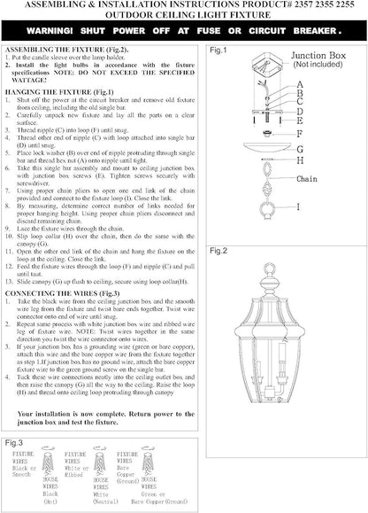Livex Lighting 2355-04 Monterey 3 Light Outdoor Black Finish Solid Brass Hanging Lantern with Clear Beveled Glass