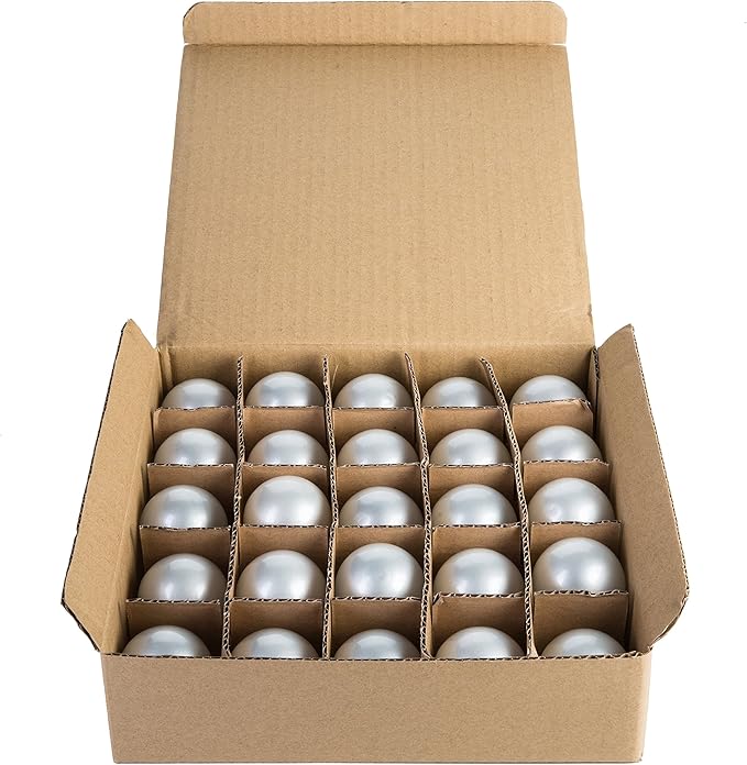 Hometown Evolution, Inc. Box of 25 G50 White Pearl 2 Inch 7 Watt Commercial C9 E17 Base Replacement Bulbs