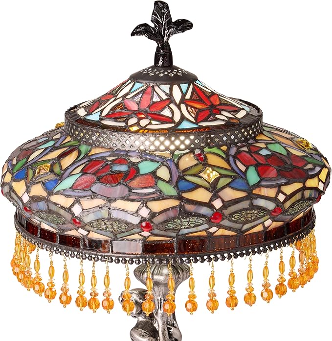 RIVER OF GOODS 24" H Parisian Antique Silver Bell Shade Novelty Table Lamp