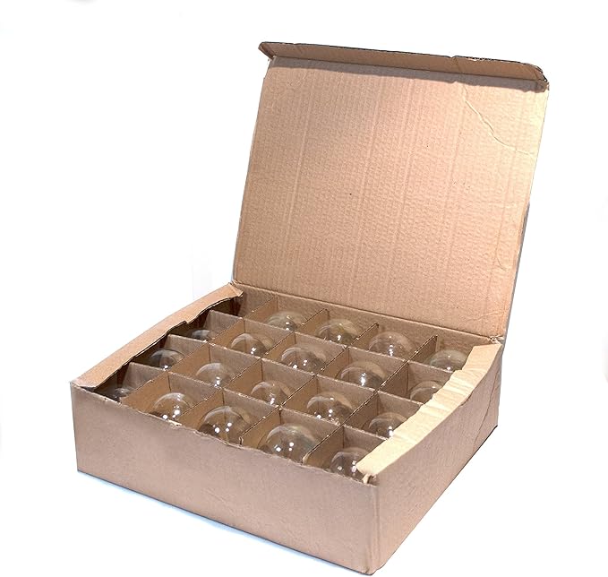 Hometown Evolution, Inc. Box of 25 G60 Lantern Edison 2.5 Inch 7 Watt C9 E17 Base Replacement Bulbs
