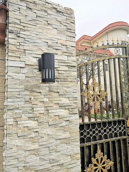 Dusk to Dawn Sensor Outdoor Wall Sconce, Exterior Lighting -ETL Listed, Aluminum Anti-Rust Waterproof Wall Mount Cylinder Light, 1-Direction Up or Down Light Fixture for Porch,Patio or Doorway